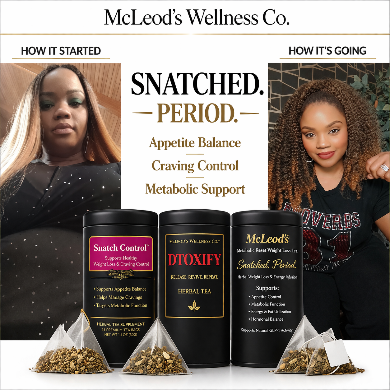 Snatched. Period. Supports Weight Loss