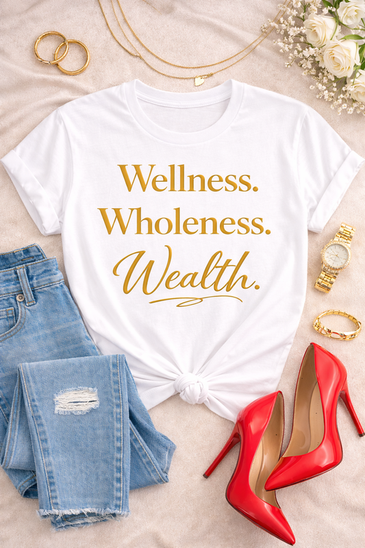 Wellness Statement T-Shirt – Faith, Self Care & Lifestyle Graphic Tee