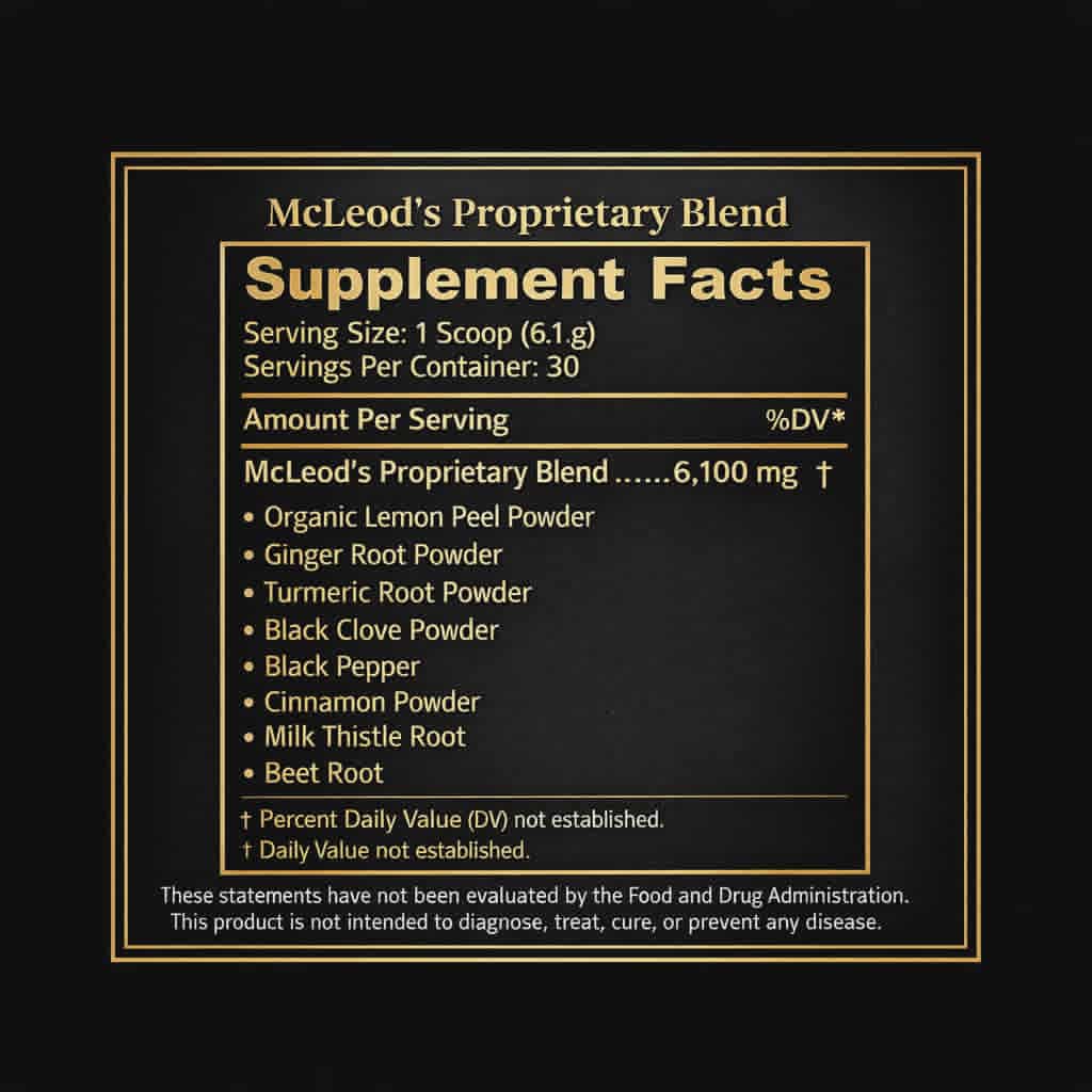 McLeod’s Wellness Reset™ – 30 Day Starter Reset (Cayenne-Free) (1) POUCH